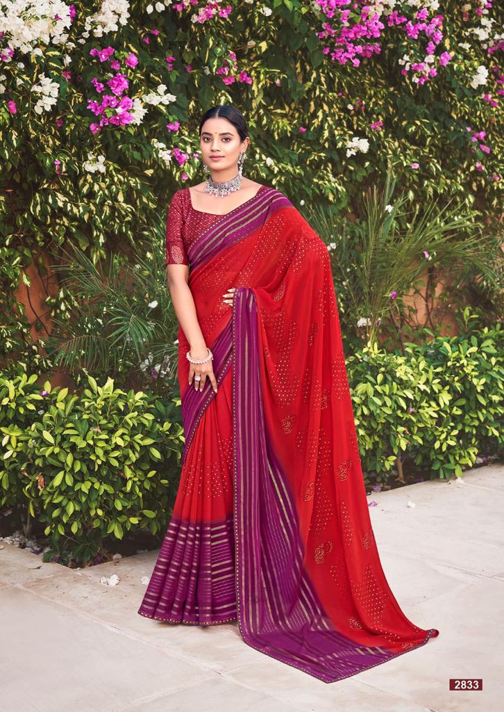 Kashvi Riwaz Regular Wear Printed Wholesale Georgette Sarees Catalog